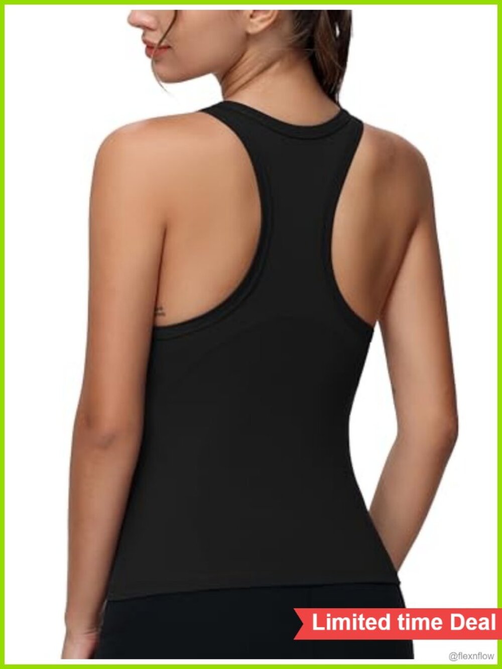 Women's Racerback Workout Tank Top Polyamide Spandex Yoga Gym Sleeveless Shirt